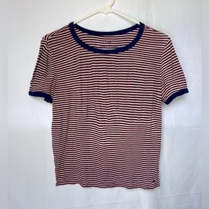 Ribbed Soft & Sexy Ringer Tee
